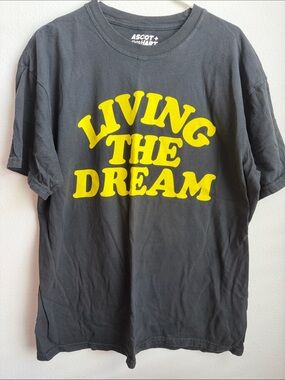 Ascot + Hart Black "Living The Dream" Short Sleeve Tee